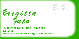 brigitta futo business card