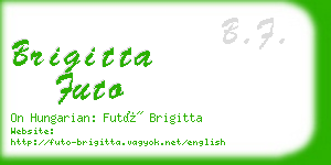 brigitta futo business card